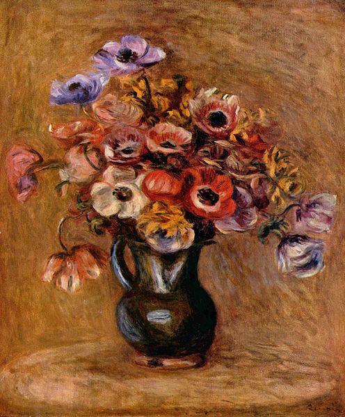 Pierre-Auguste Renoir Stilleben mit Anemonen